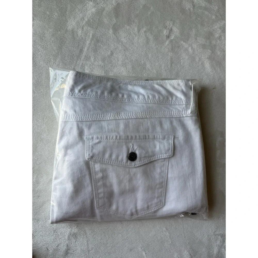 NWT Dana Buchman‎ Pants Signature Women's White Cropped Capri Pants Size 14